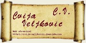 Cvija Veljković vizit kartica